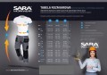 Bluza trudnopalna dla spawacza Standard 10-439 Sara - Tabela rozmiarowa