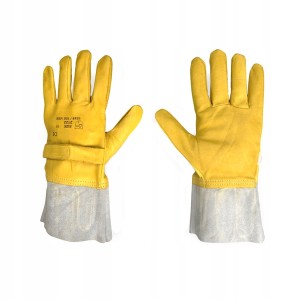 Rękawice Skórzane Cienkie Rzep 1549/100vbs