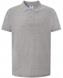 Koszulka Polo męska z krótkim rękawem JHK Szara