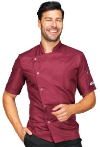 Bluza Kucharska Szefa Kuchni Belfast 057283m Bordowa Isacco