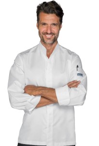 Bluza Kucharska Szefa Kuchni Sincler 058880 BiaŁa Isacco