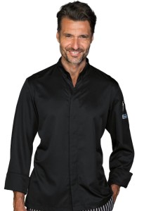 Bluza Kucharska Szefa Kuchni Sincler 058881 Czarna Isacco