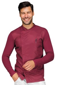 Bluza Kucharska Szefa Kuchni Franklin 059133 Bordowa Isacco