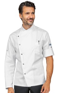 Bluza Kucharska Szefa Kuchni Manhattan 059700 BiaŁa Isacco