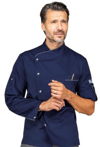 Bluza Kucharska Szefa Kuchni Manhattan 059702 Granatowa Isacco