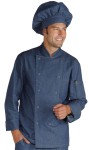 Bluza Kucharska Jeansowa Szefa Kuchni Classic 057077 Niebieska Isacco
