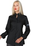 Bluza Kucharska Damska Szefa Kuchni Boston 057681 Czarna Isacco