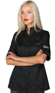 Bluza Kucharska Damska Szefa Kuchni Boston 057681m Czarna Isacco