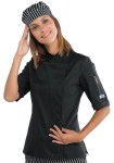 Bluza Kucharska Damska Szefa Kuchni Lady Snaps 057751m Czarna Isacco