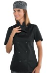 Bluza Kucharska Damska Szefa Kuchni Lady Chef Jacket 057541m Czarna Isacco