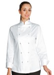 Bluza Kucharska Damska Szefa Kuchni Lady Chef Jacket 057520 BiaŁa Isacco