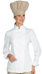 Bluza Kucharska Damska Szefa Kuchni Lady Chef Jacket 057530 BiaŁa Isacco