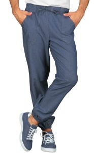 Spodnie Kucharskie Jeansowe Pantagiaffa 044667f Niebieskie Isacco