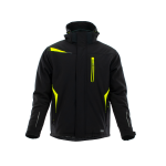 Długa kurtka cieplana Comfort Winter kolor: czarno-żółty Sara