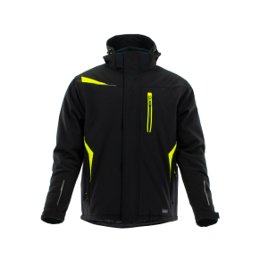 Długa kurtka cieplana Comfort Winter kolor: czarno-żółty Sara