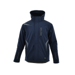 Kurtka Długa Ocieplana Comfort Winter granatowo-szara