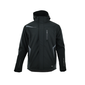 Ocieplana kurtka długa Comfort Winter kolor: czarno-szary