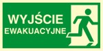 Znak Ewakuacyjny - Kierunek Do Wyjścia Ewakuacyjnego - W Prawo - Ac 101 Ce Ps