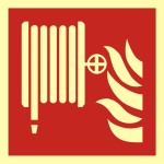 Znak Przeciwpożarowy - Hydrant Wewnętrzny - Baf 002 C1 Ps