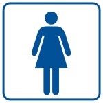 Znak - Toaleta Damska - Ra015 B2 Pn