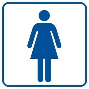 Znak - Toaleta Damska - Ra015 B2 Pn