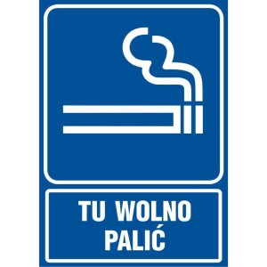 Znak - Tu Wolno Palić - Rb 025 Bk Pn