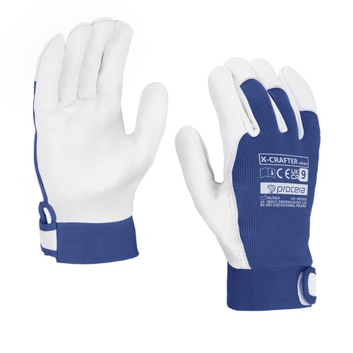 Rękawice ochronne ocieplane wzmocnione kozią skórą X-crafter Winter Procera