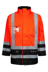 Kurtka Wodoochronna Antystatyczna Ostrzegawcza Multinorm Hi-vis Fr-lr11355-05/07 Lyngsoe