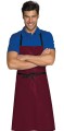 Fartuch Roboczy Gastronomiczny Woskowany 70x90cm 091000 Isacco bordowy