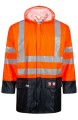 Kurtka robocza odblaskowa trudnopalna antystatyczna wodoodporna Hi-vis Fr-lr3055 Lyngsoe pomaranczowa