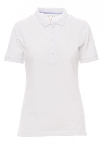 Koszulka polo damska Glamour 000305-0023 Payper - Biały