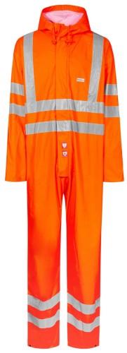 Kombinezon wodoochronny ognioodporny antystatyczny ostrzegawczy Hi-VIS FR-LR57-05 Lyngsoe pomarańczowy
