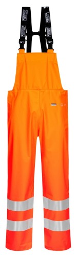 Spodnie robocze ogrodniczki wodoochronne ostrzegawcze ognioodporne HI-VIS FR-lR59-05 Lyngsoe